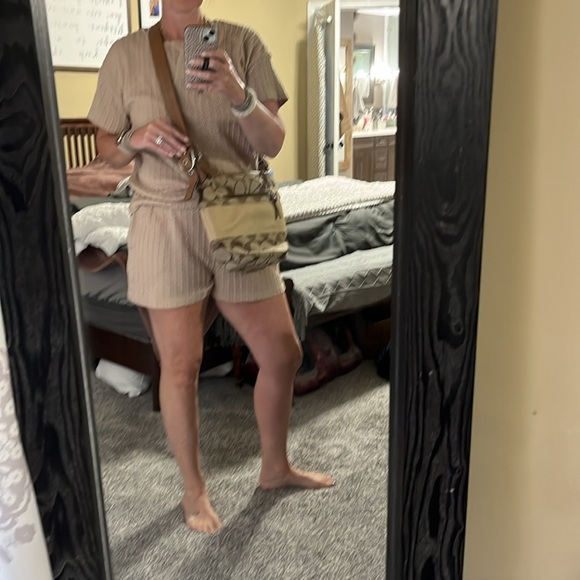 COACH Signature with Stripe Rugby Duffle Bag - Picture 4 of 8